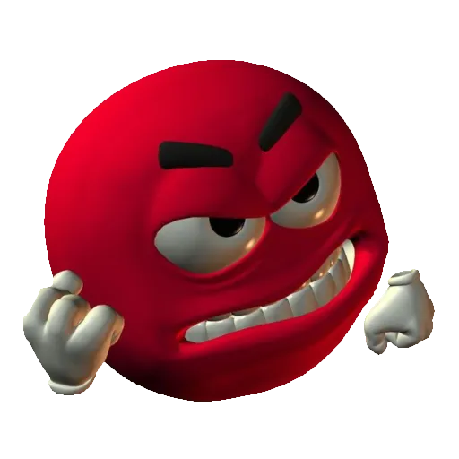 an angry emoji